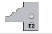Комплект ножей профильных HWM -- 25x29,8x2 мм (E2) --  (2 шт.) для CMT 694.015