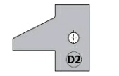 Комплект ножей профильных HWM -- 25x29,8x2 мм (D2) --  (2 шт.) для CMT 694.015