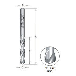 3x27x55 S=3 HWM Z2 V=120° сверло присадочное для сквозных отверстий LH