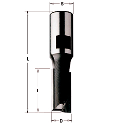 Фреза пазовая HW Z2+1 S=M10 D=6x14x50 RH