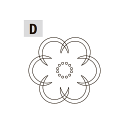 Шаблоны (комплект 2 шт.) для гравирования (розетка D, 79x62 мм)
