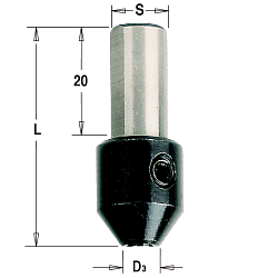 Адаптер для сверла серии 363 HWM B=3,2 L=38 S=10x20