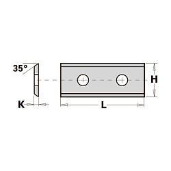 50.0x12.0x1.5 (a=26.0) нож сменный HWM 35° -- T04F-CR [ универсальное применение ]