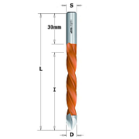 Серия 381. Свёрла для сквозных отверстий (4 канавки) HW S=10 L=115