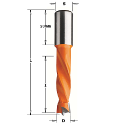 11x30x57,5 S=10x20 HW Z2 V2 сверло присадочное для глухих отверстий LH