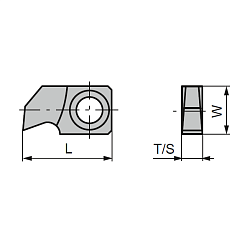 24.5x13.0x4.0 нож сменный HWM подрезной -- CTOPP10 [ м. древесина, тв. древесина ]