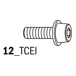 Винт 1/8”x3/8”x1/2” D=7 мм [ 12_TCEI ]