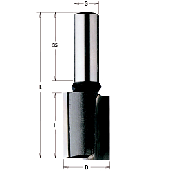 Фреза пазовая с торцевым зубом HW Z2+1 S=10 D=10x25x70 RH