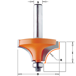 Фреза радиусная c подшипником [н] HW Z2 S=12 D=38,1x19 R=12,7 RH