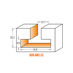 Серия 950.6. Фрезы для Т-образного паза