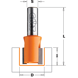 Фреза пазовая (петли) HW Z2 S=6 D=23x11x38 RH