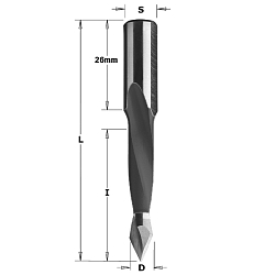 6x35x70 S=10x26 HW Z2 сверло присадочное для сквозных отверстий RH