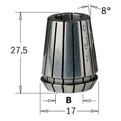 ER16  D=8 цанга высокоточная