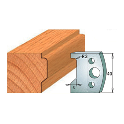 Комплект ножей профильных SP -- 40x4 мм -- (2 шт.) для фрезерных головок серий CMT 692 и 693 (690.032)