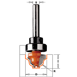 Серия 965.2B. Фрезы профильные "псевдофилёнка" с верхним подшипником