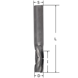 12x21 S=12х40 Z=3+3DP (nesting) RH алмазная концевая фреза с аксиальным углом