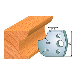 Комплект ножей профильных SP -- 40x4 мм -- (2 шт.) для фрезерных головок серий CMT 692 и 693 (690.177)