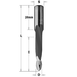 8x35x70 S=10x26 HW Z2 сверло присадочное Xtreme для сквозных отверстий RH