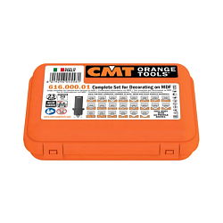 Серия 616.000.01. Набор из концевой фрезы и профильных сменных ножей (22 шт.)