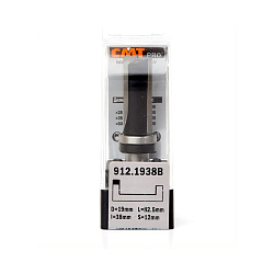 Серия 912B. Фрезы обгонные с верхним подшипником (длинная серия) PRO