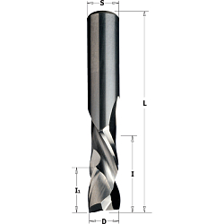 Фреза спиральная двунаправленный рез HWM Z1+1 S=6 D=6x22x60 RH