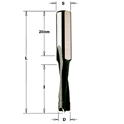 12x30x58 S=8 HW Z2 сверло для глухих отверстий для присадочных фрезеров и Mafell®