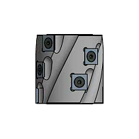 Фрезы фуговальные многоножевые с винтовым зубом Z2 "Кукуруза" HM MEGAPOLUS