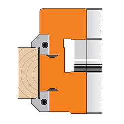 Комплект ножей профильных HWM -- R=4+45° | 20x20,5x2 мм --  (2 шт.) для CMT 694.005 (верхняя пара)