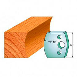 Комплект ножей профильных SP -- 40x4 мм -- (2 шт.) для фрезерных головок серий CMT 692 и 693 (690.087)