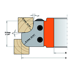 Серия 694.007. Фрезы радиусно-галтельные
