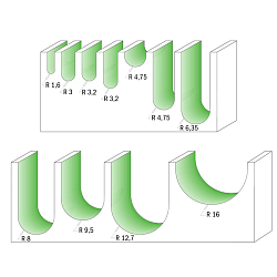 Фрезы алмазные галтельные MEGAPOLUS