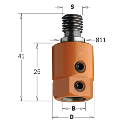 Патрон для сверлильно-присадочного станка [Biesse / Masterwood / Morbidelli / Weeke] S=M10/11 B=10 D=19,5 LH