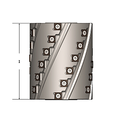 Фрезы фуговальные многоножевые с винтовым зубом Z3 "Кукуруза" HM MEGAPOLUS