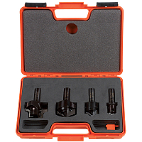 Серия 615.004.01. Набор профильных концевых фрез (4 шт.) со сменными ножами