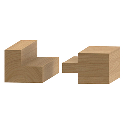 Серия 663.502. Фрезы четвертные для выравнивания поверхности со сменными ножами Z6+3