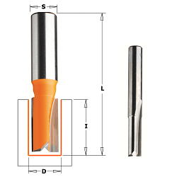 Фреза пазовая прямая HWM Z2 S=8 D=7x18x49 RH