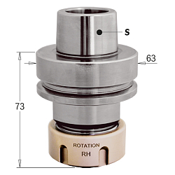 Патрон высокоточный для цанги ER32 S=HSK-F63 LH