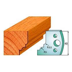 Комплект ножей профильных SP -- 40x4 мм -- (2 шт.) для фрезерных головок серий CMT 692 и 693 (690.020)