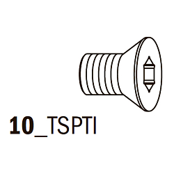 Винт M2,5x4,5x6 D=3,7 мм [ 10_TSPTI ] Torx