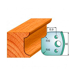 Комплект ножей профильных SP -- 40x4 мм -- (2 шт.) для фрезерных головок серий CMT 692 и 693 (690.174)