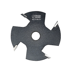 Серия 822. Фрезы пазовые Z4 (сменные режущие элементы), крепление гайкой WOODWORK