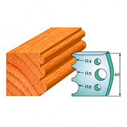 Комплект ножей профильных SP -- 40x4 мм -- (2 шт.) для фрезерных головок серий CMT 692 и 693 (690.090)