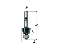 Серия 936. Фрезы фасочные с подшипником WOODWORK