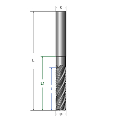 53589080mg ФРЕЗА ТВЕРДОСПЛАВНАЯ HPC, CCR.UNI-SA.8,0.35°.Z5.HB.EL