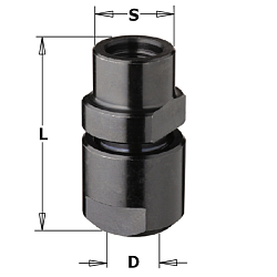 Патрон цанговый (без цанги) S=M10 D=6-6,35-8-9.5мм