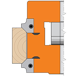 Комплект ножей профильных HWM -- R=2+45° | 20x20,5x2 мм --  (2 шт.) для CMT 694.005 (нижняя пара)