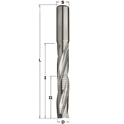 Фреза спиральная верхний рез со стружколомом для замков HWM Z3R S=14 D=14x45-125x170 RH