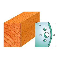 Комплект ножей профильных SP -- 50x4 мм -- (2 шт.) для фрезерных головок серий CMT 692 и 693 (690.500)