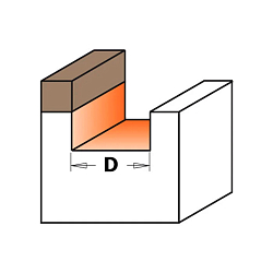 Серия 912B. Фрезы обгонные с верхним подшипником (длинная серия)