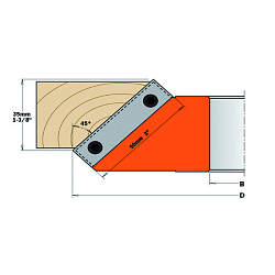 Серия 694.002. Фрезы фасочные 45°